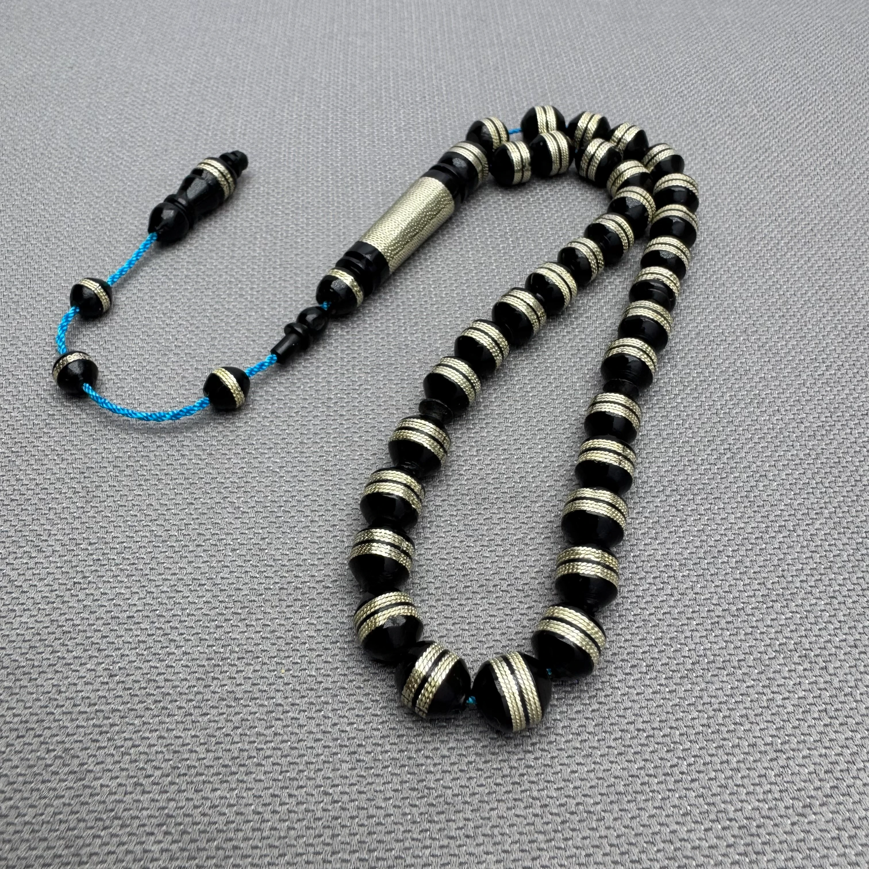 Kuka Üzeri Beyaz Pirinç Sarma Özel İşçilik Kuka Tespih